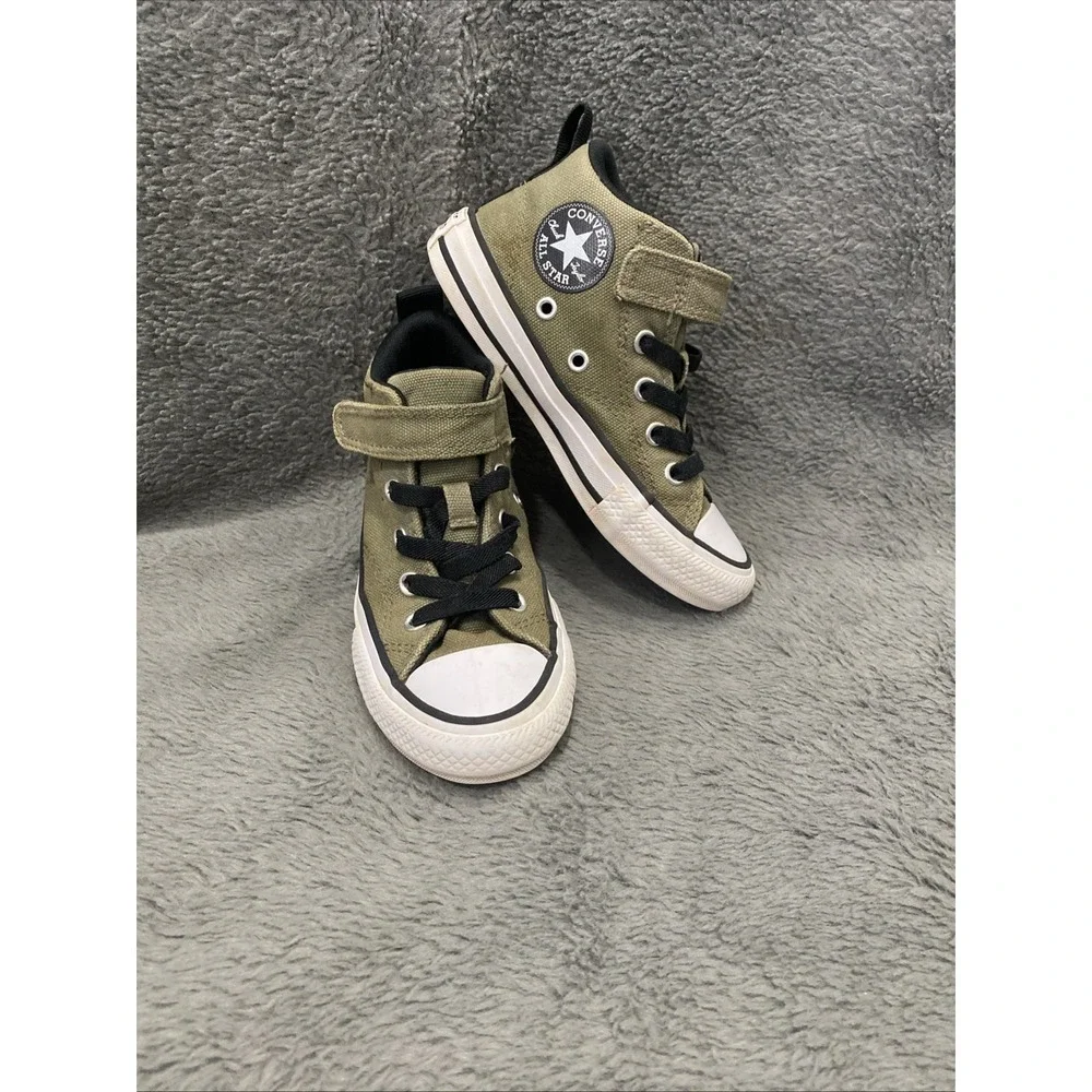 Converse Chuck Taylor All Star Malden Street Mid Top Sneaker Green Boy Youth 12